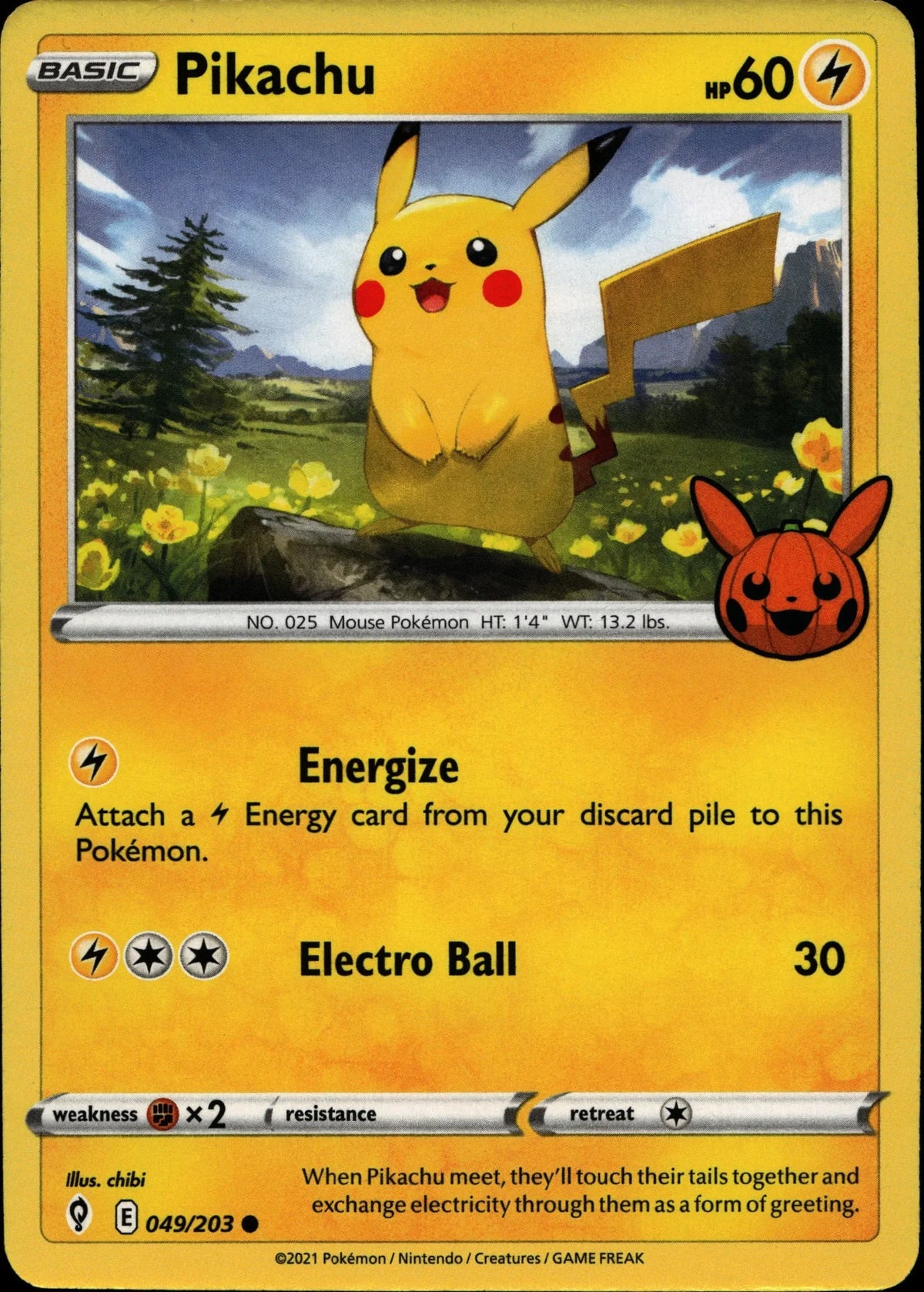 Pikachu - EVS #049/203