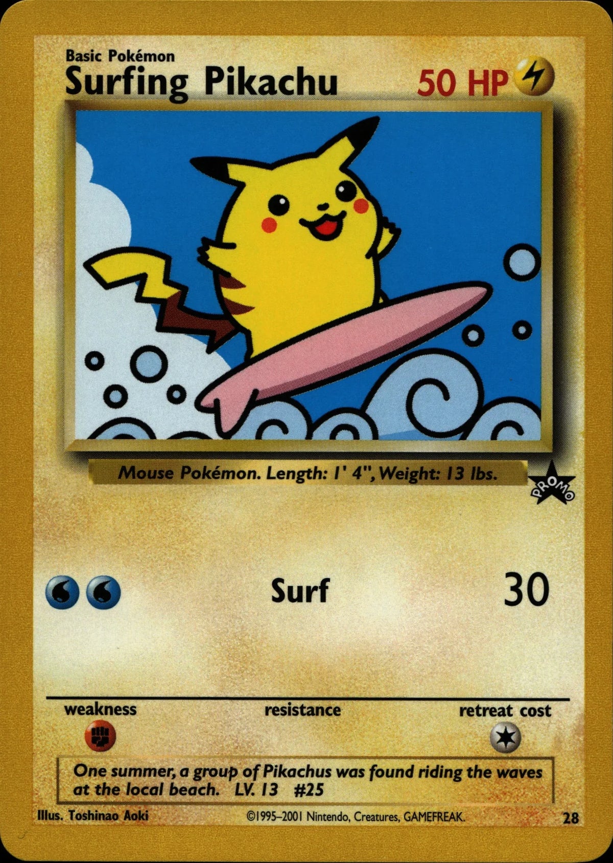 Surfing Pikachu - PROMO #28