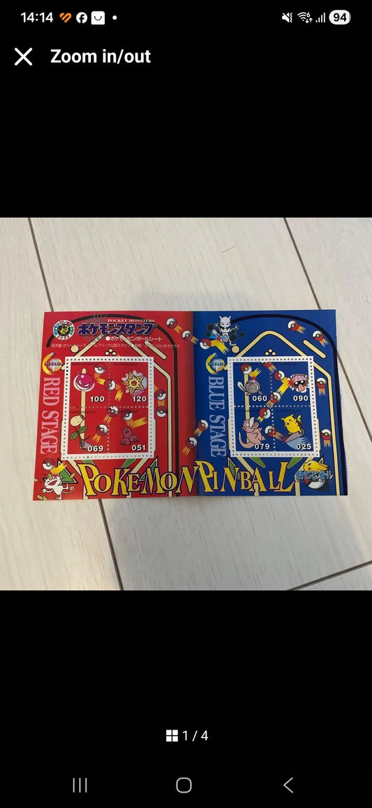 Pokemon Pinball Stamp Sheet - Pokemon Pinball Stamp Sheet